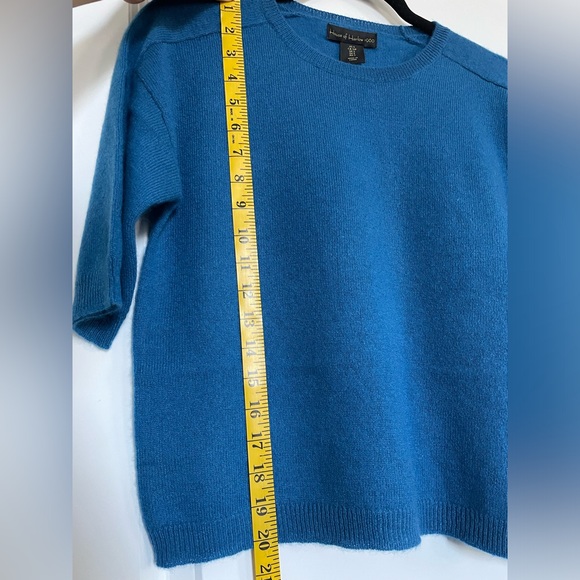 NWT House Of Harlow 1960 100% Cashmere Sweater Blue Womens Size S $198 - Picture 10 of 10
